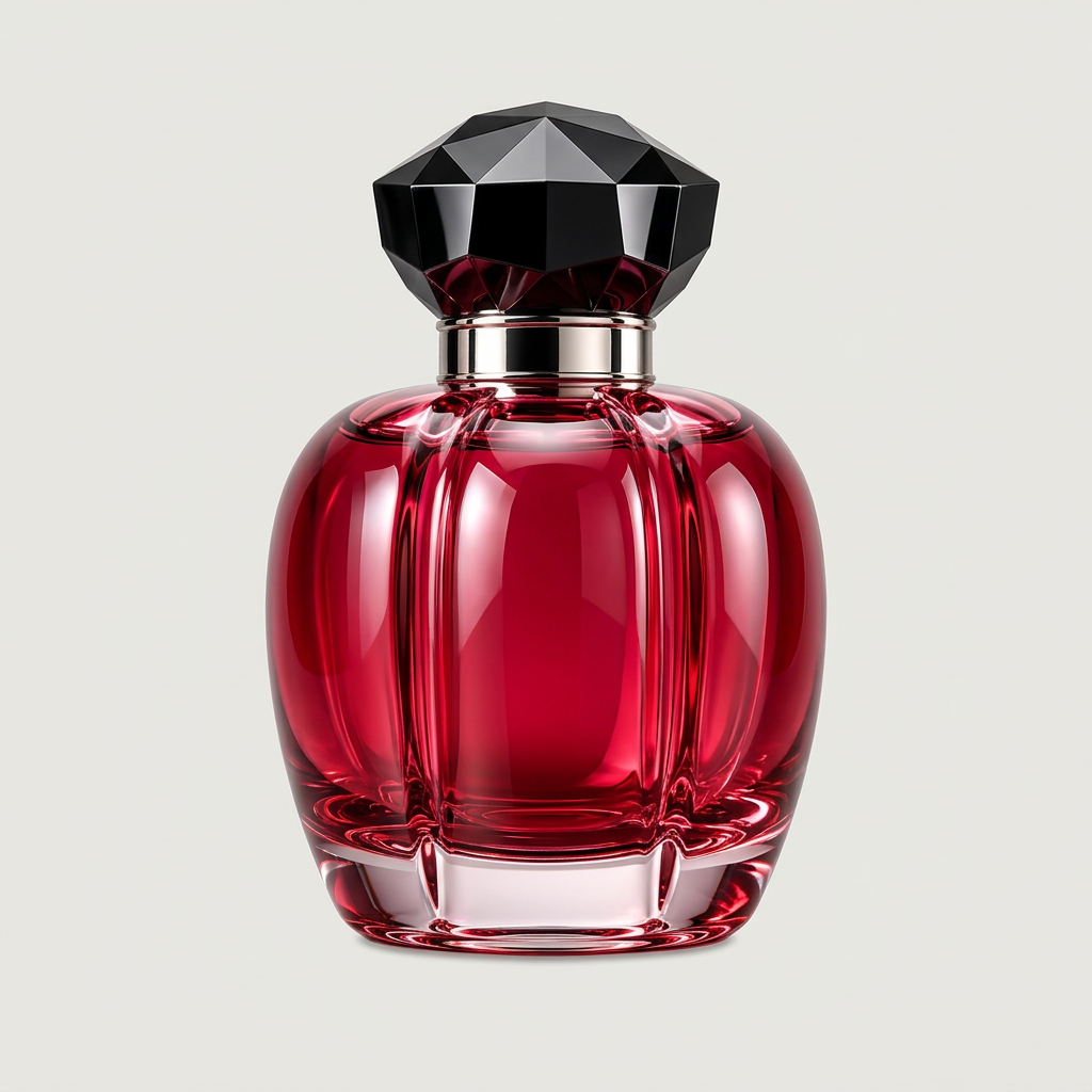 Ruby perfume bottle left side view